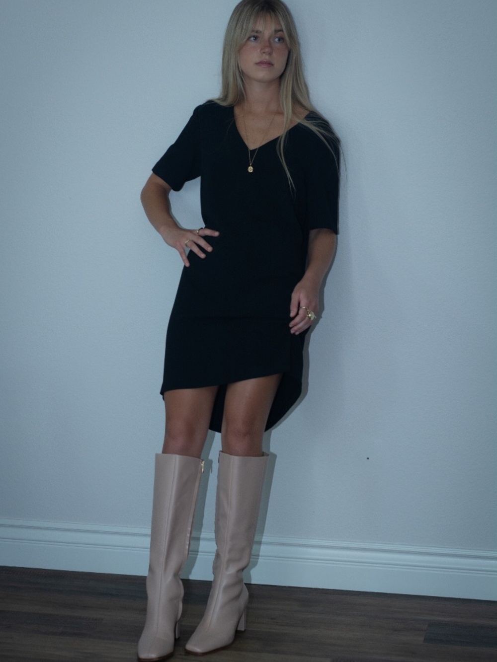 Black Vintage Shift Dress